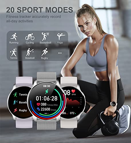 Smart Watch for Women (Answer/Make Call), Fitness Tracker for Android and iOS Phones Waterproof Smartwatch with 1.32" HD F...