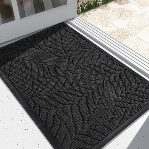 Yimobra Front Door Mat Outdoor Indoor, 29.5x17 All-Season Waterproof Door Mat Outside Entrance, All-Weather Non-Slip Outsi...