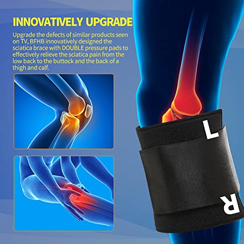 BFHB Active Plus Sciatica Pain Relief Brace For Sciatic Nerve Pain, Lower Back, & Hip, Black Brace for Sciatica As Seen On...