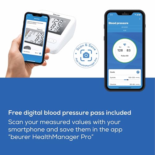 Beurer BM27 Upper Arm Blood Pressure Monitor for Home Use with Automatic Adjustable Cuff, 120 Memory Sets, Irregular Heart...