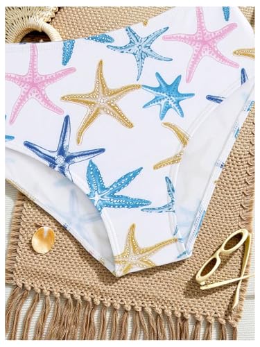 Verdusa Girl's 2 Piece Cute Bathing Suits Halter Backless Bikini Set Girls Swimsuits Triangle Bikinis