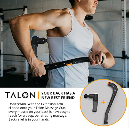 Brazyn - Talon Percussion Massage Gun + Massage Cane + Gun Holder System - Deep Tissue Muscle Massager with Arm Attachment...