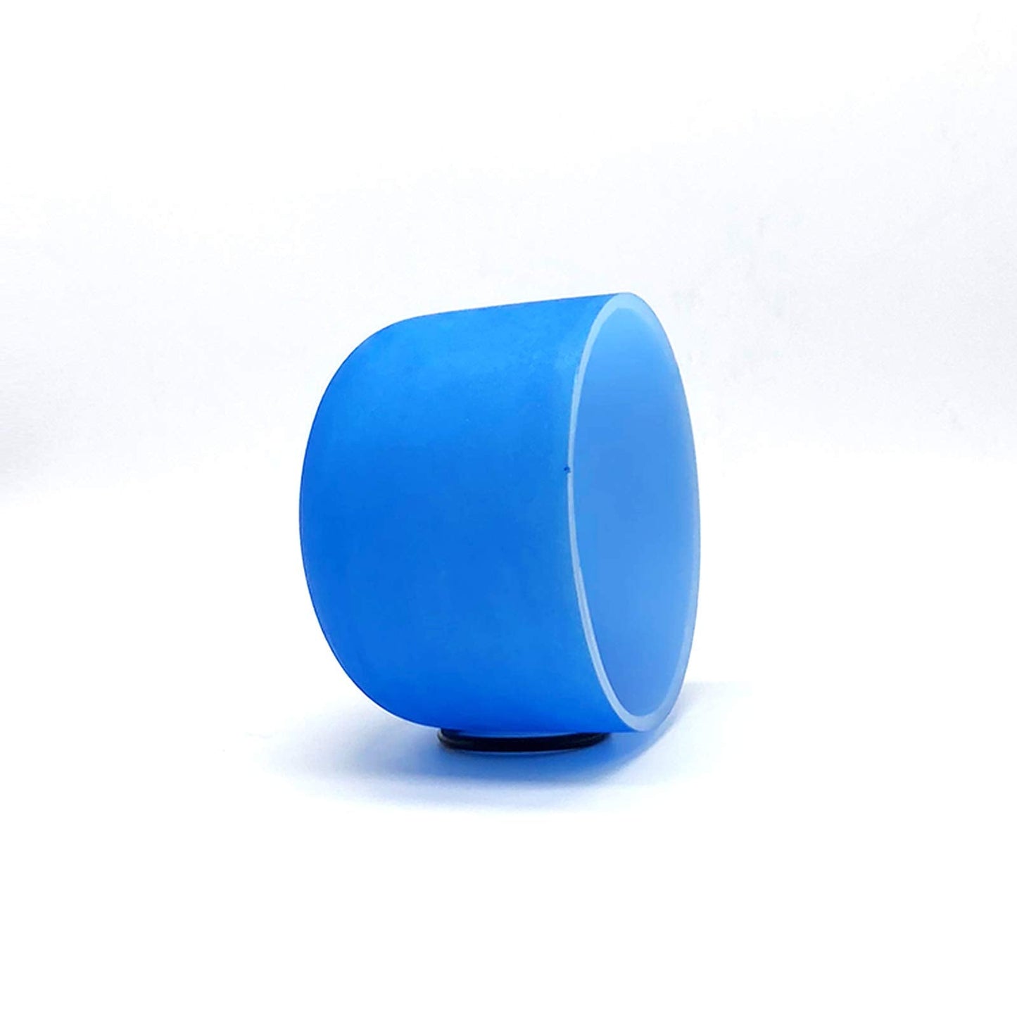 Taifeng G Note Throat Chakra Blue Colored Quartz Frosted Crystal Singing Bowl 8 Inch