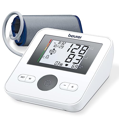 Beurer BM27 Upper Arm Blood Pressure Monitor for Home Use with Automatic Adjustable Cuff, 120 Memory Sets, Irregular Heart...