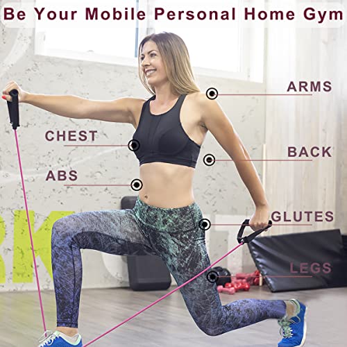Resistance Bands with Handles, Single Resistance Bands, Exercise Bands with Handles, for Resistance Training, Physical The...