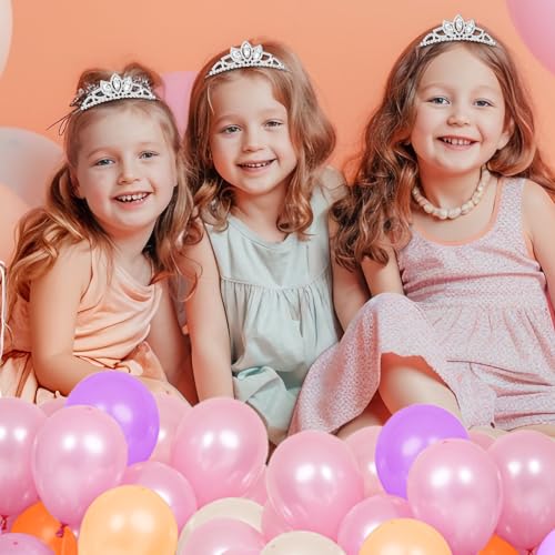 IGMaryBox Rhinestone Birthday Crown Glitter Birthday Sash Set Tiara Sparkling Banner Party Favors