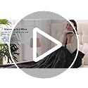 Sealy Electric Blanket Wearable with Foot Pocket, Electric Snuggle Blanket with Sleeves, Flannel & Sherpa Heating Throw wi...