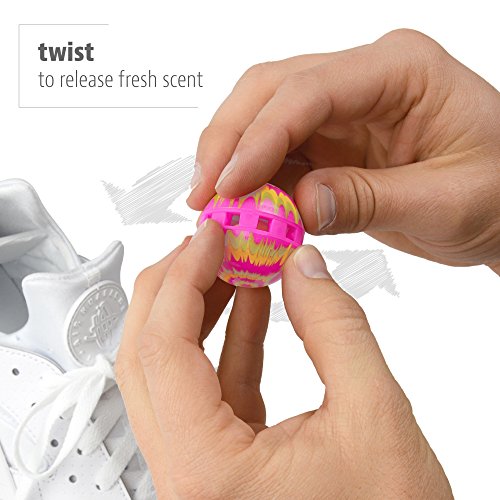 Sneaker Balls Odor-Fighting Shoe Fresheners, Eliminates Unpleasant Smells, Perfect For Sneakers, Gym Bags, Gear Bags, Draw...