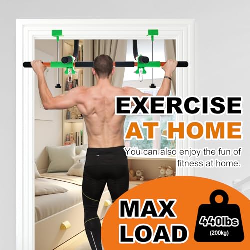 Doorway Swing for Kids & Door Pull Up Bar for Adults - Indoor Kid Swing with 4pcs Accessories - Multi-Function Doorway Gym...