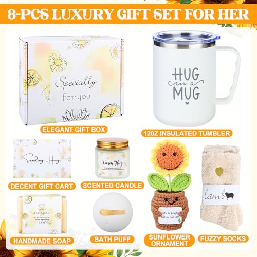 Get Well Gifts Baskets for Women - Care Package After Surgery Recovery Gifts,Feel Better Set Thinking Of You Self Care Gif...