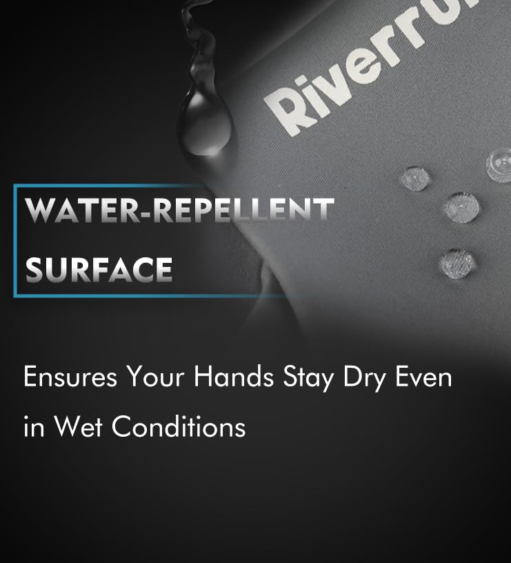 Riverruns Neoprene Fishing Gloves, Cold Weather Warm Winter Gloves for Ice Fishing, Photography, Hunting, Outdoor Sports