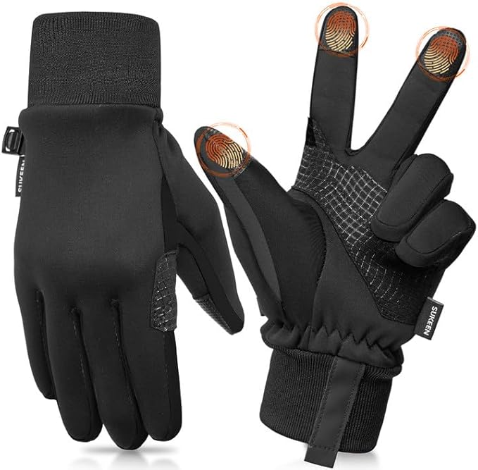 Sukeen Kids Winter Gloves, Soft Warm Touchscreen Anti-Slip Gloves for Kids Boys Girls Cycling Running Sports Outdoor