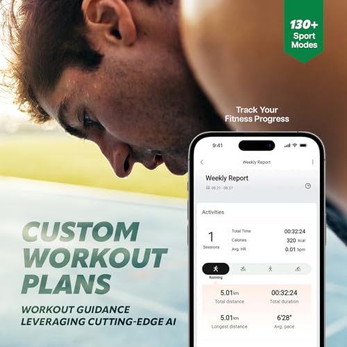 Amazfit Active Edge Smart Watch with Stylish Rugged Sport & Fitness Design, GPS, AI Health Coach for Gym, Outdoor, Workout...