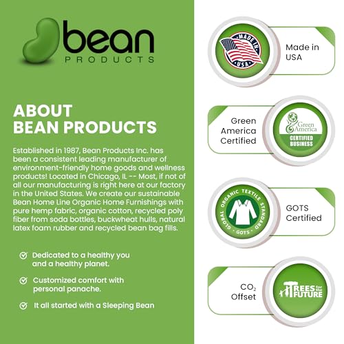 Bean Products Yoga Mat for Exercise - Non Slip Thick Comfortable Workout Floor Mat for Adults and Kids - Eco Friendly Fold...