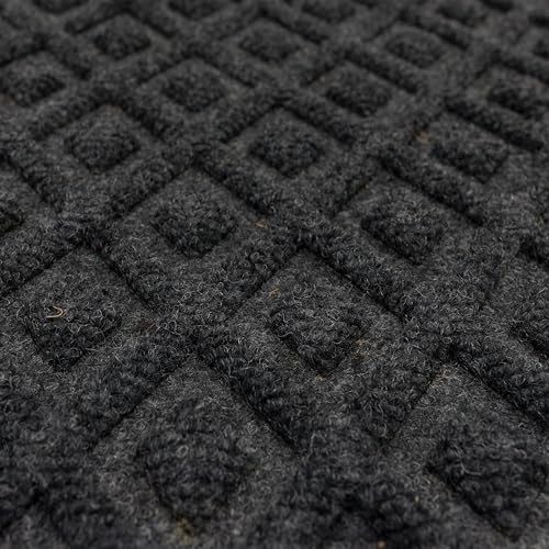 Mohawk Home Garden Vine Impressions Casual Floral; Geometric Gray 2' X 3' Door Mat Perfect for Porch, Garage