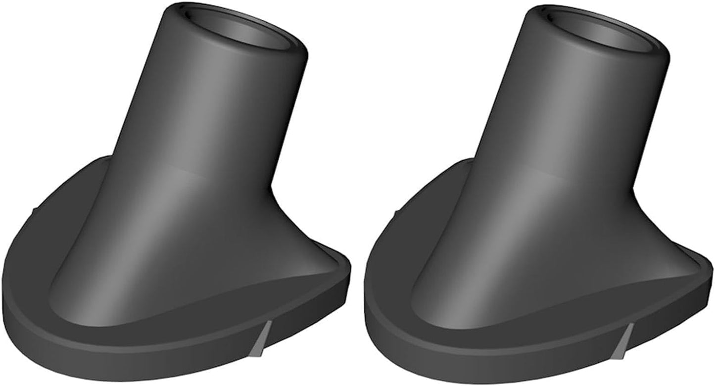 Jowxsx 2 Pcs Black Golf Bag Stand Feet Replacement, Wear-Resistent Golf Bag Rubber Feet Replacement, Necessary Golf Club Bag Accessories Strong Grip, Easy to Install, Golf Club Bag Accessories