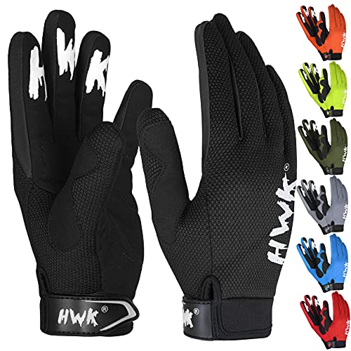 HWK Motorcycle Gloves for Men & Women Motocross Riding Driving Tactical Cycling Biker Moto Racing All-Purpose Gloves