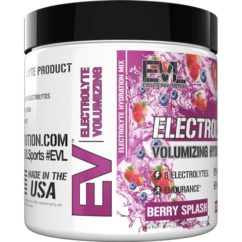 Evlution Ultimate Electrolytes Powder Hydration Drink - Quick Replenishing Hydration Powder Drink Mix with 8 Key Electroly...