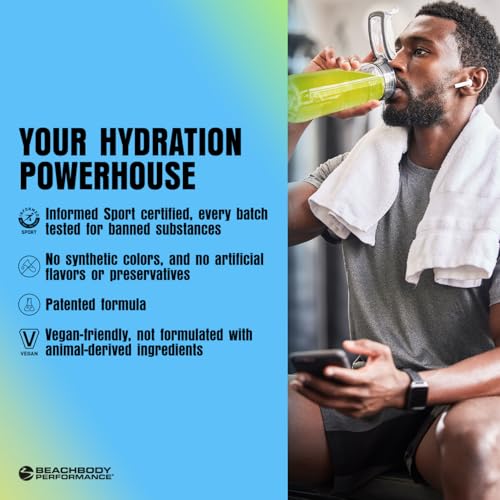BODi Hydrate Performance Hydration Supplement, Quercetin Enriched Electrolyte Powder, 4 Key Electrolytes: Potassium, Magne...