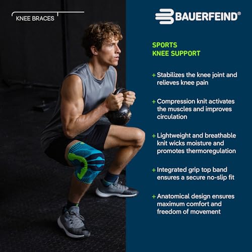Bauerfeind Sports Knee Support - Knee Brace for Pain Relief and Stabilization - Patellar Knee Pad for Enhanced Support - T...