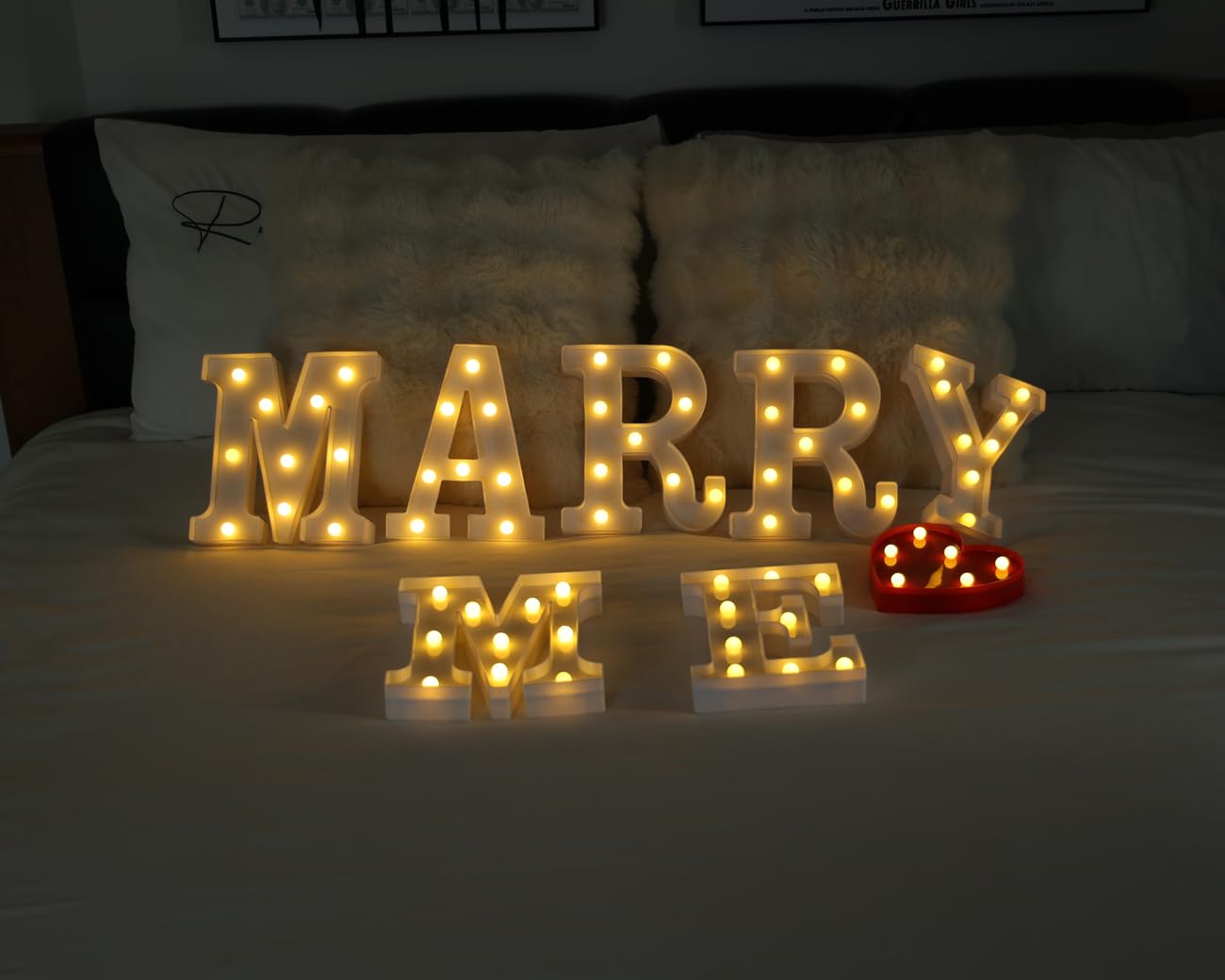 Ifdgctk Light Up Letters  Led Letters Lights 26 Alphabet  Decorative Lighted Letters  Battery Powered Led Marquee Light Up Letters For Party  Bar  Night Light  Home Decor(Letter M)