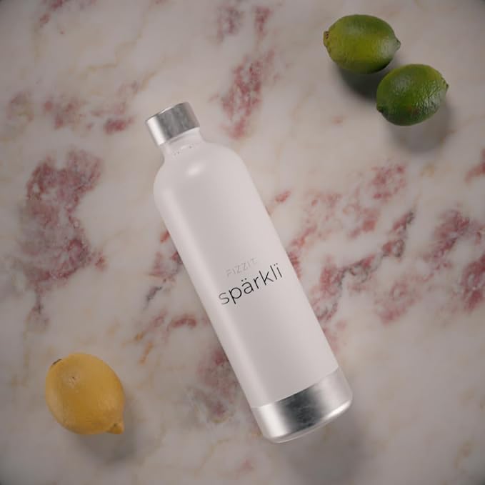 Stainless Steel Carbonation Bottle and Water Bottle | Compatible With Philips Carbonation Soda Maker and Aarke Soda Makers, Dishwasher Safe