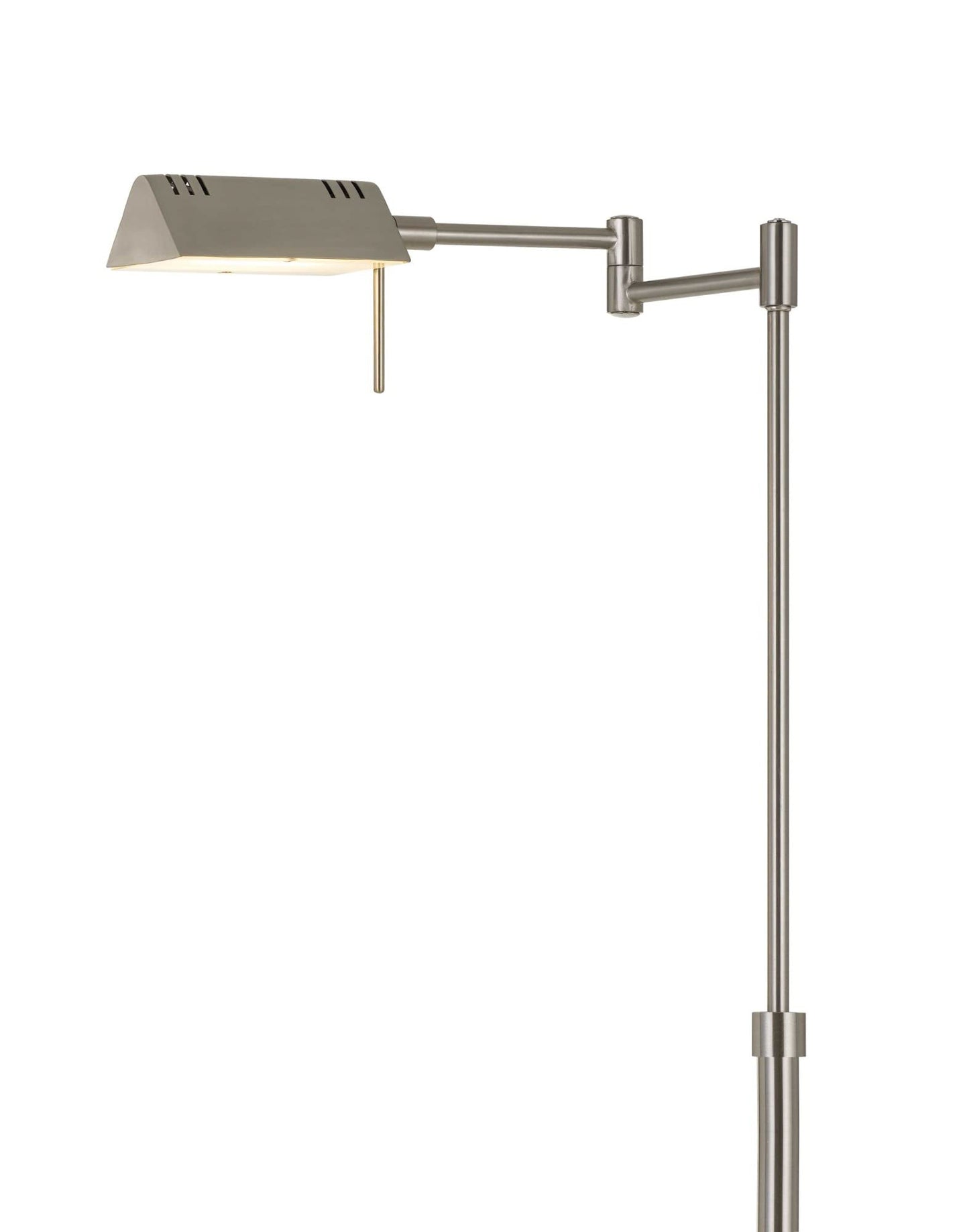 Cal Clemson Metal LED Floor Lamp, 10W, 780 Lumen, Adjustable Swing Arm, Dark Bronze, 10 x 21.25 x 61 inches, Model BO-2844FL