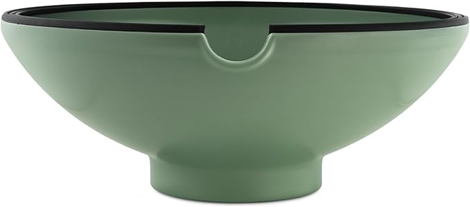 Ultimate Grease Drainer & Food Strainer (SAGE) Premium Heat-Resistant Colander for Bacon, Ground Beef, Pasta & Veggies; Fits Pans, Cans & Jars; Dishwasher Safe