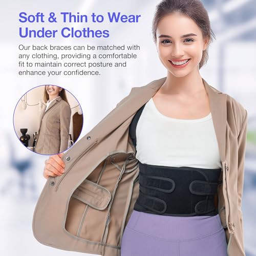 Kepwaa Posture Corrector for Women and Men, Full Back Brace Support, FSA&HSA Eligible, Adjustable Shoulder Straightener fo...