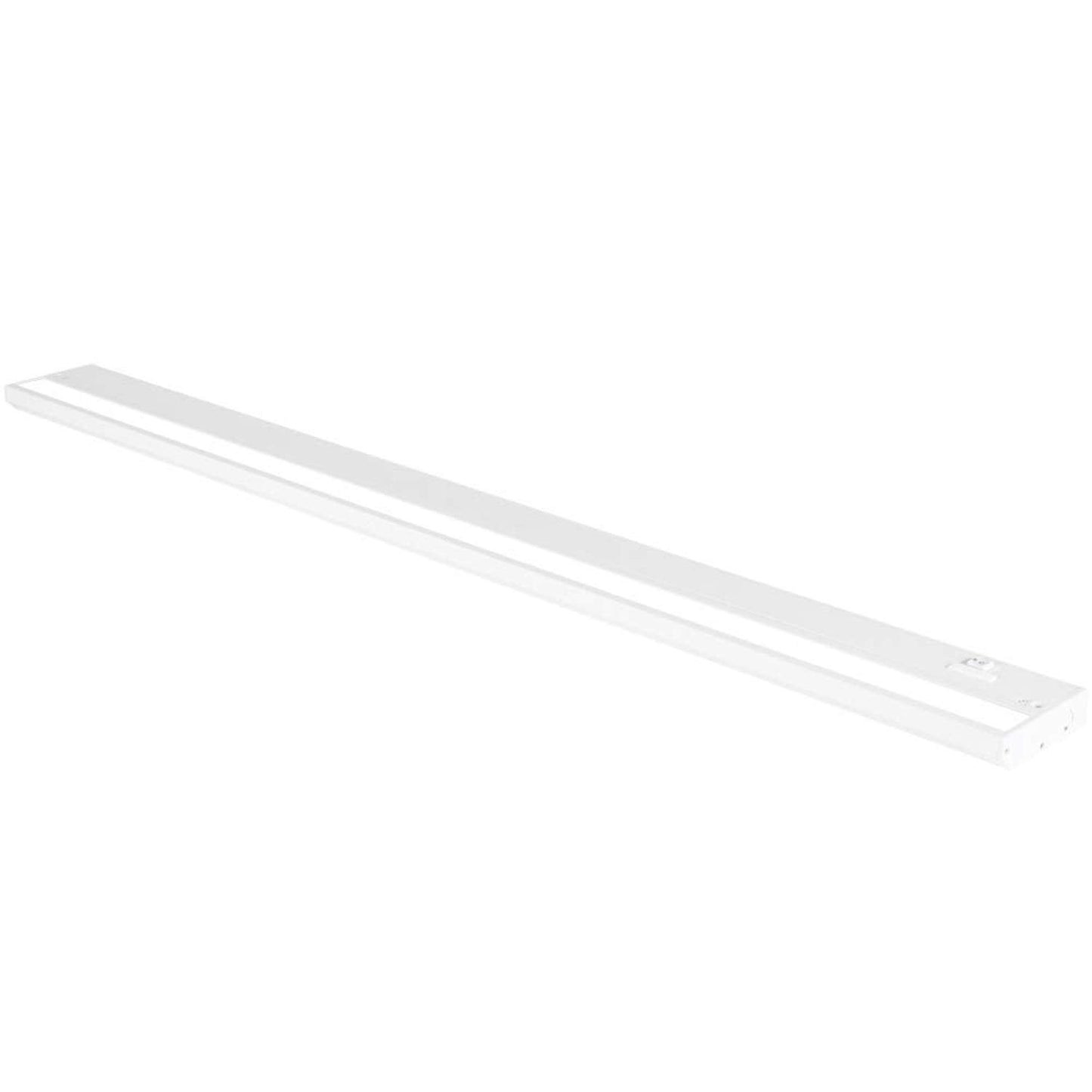 Led Under Cabinet Lighting Hardwired - Linkable Undercabinet Lights For Kitchen - 3Cct 40 Inch White Finish - Undercounter Dimmable Plug In Light Or Hard Wired - Under Counter Fixture Direct Wire