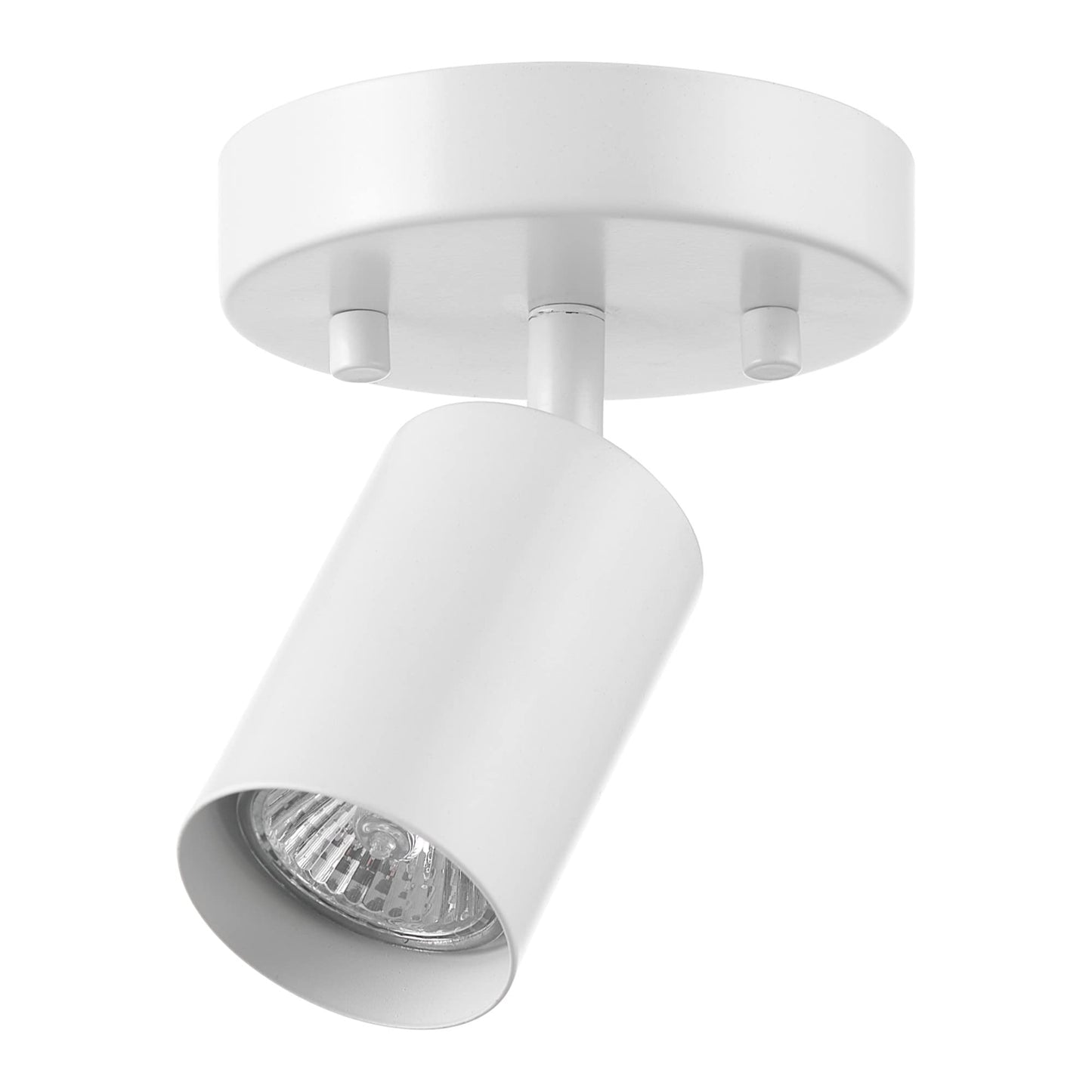 Globe Electric Pratt 1-Light Track Spotlight, Matte White, Metal, Model 57499, Bulb Not Included