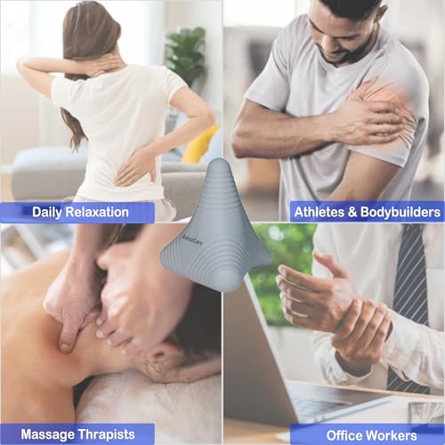 AmazCare Trigger Point Massage Ball, Manual Massager Tool for Muscle Knot Deep Tissue Relief Myofascial Release Physical T...