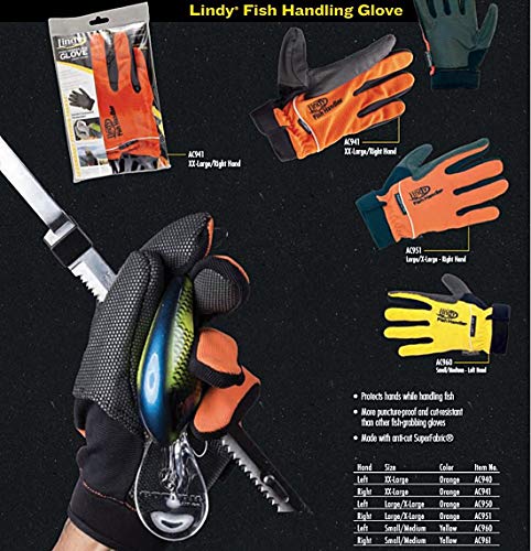 Lindy Fish Handling Glove Puncture-Proof and Cut Resistant Fish-Grabbing Glove