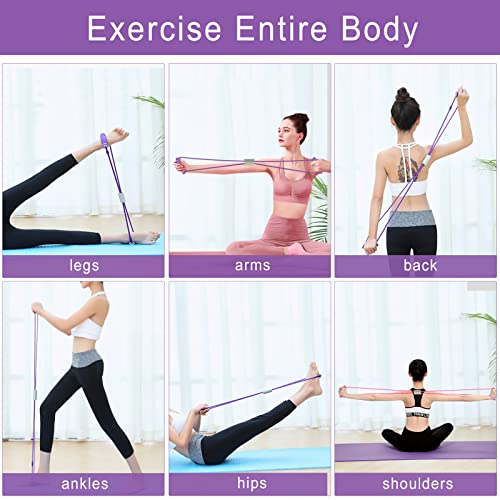FYY Figure 8 Resistance Bands, Yoga Resistance Band Stretch Fitness Band, Pull Rope, Chest Arm and Shoulder Stretch Bands ...