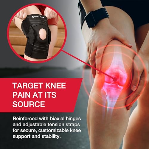 MUELLER Sports Medicine Self Adjusting Hinged Knee Brace for Men and Women, Knee Stabilizer for Compression and Pain Relie...