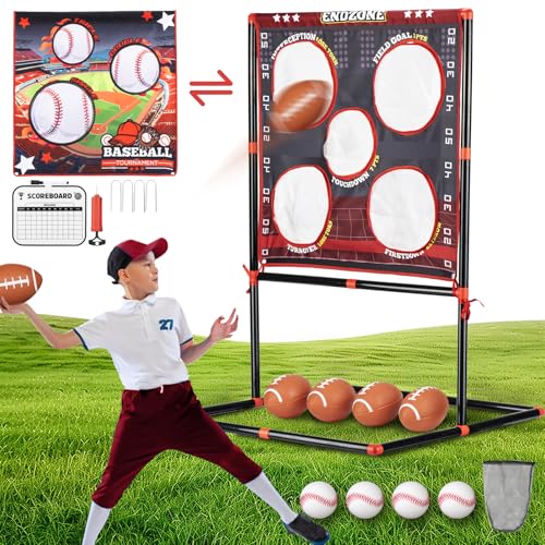 VROGTIK Football Toss Game for Kids Ages 3-8 - Outdoor Toy for Backyard, Beach & Camping for Toddlers & Family Party Fun