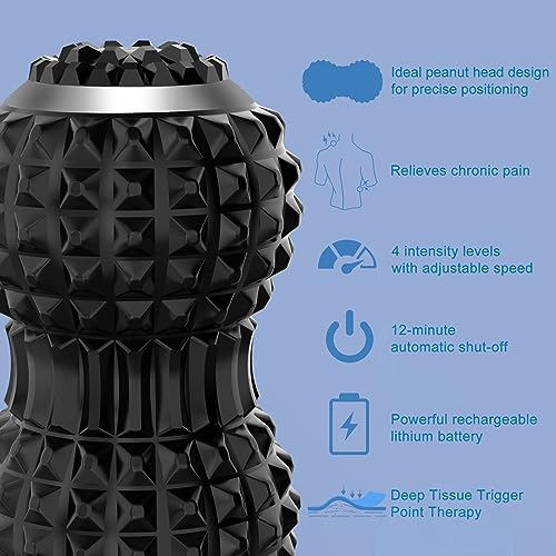 Uppye Vibrating Massage Ball for Pain Relif, Mobility Ball for Physical Therapy and Workout Recovery, Deep Tissue Myofasci...