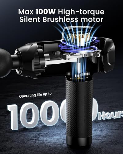 RENPHO Massage Gun Deep Tissue with 12mm Amplitude, FSA Eligible HSA, Valentines Birthday Gifts for Women Men, Percussion ...