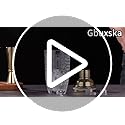 Gbuxska Gold Cocktail Shaker Set - Glass Cocktail Shaker with Strainer - Martini Shaker Set -Matching Cocktail Jigger & Ba...