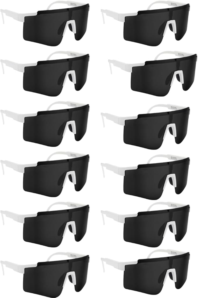 12 pack Sports Sunglasses bulk for Men Women,Driving Fishing Cycling Mountain Bike Sunglasses UV400 Protection