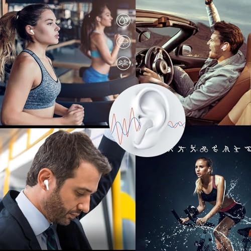 Wireless Earbuds Bluetooth 5.0 Headphones Noise Cancelling Air Buds Pods 3D Stereo Ear pods in-Ear Ear Buds with Deep Bass...