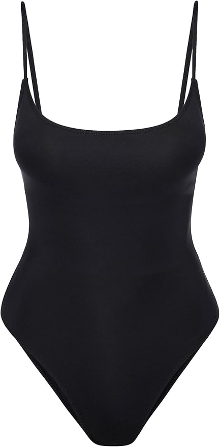 Narecte Sexy One Piece Bathing Suit for Women Tummy Control High Cut One Piece Swimsuit Womens Swim Suit