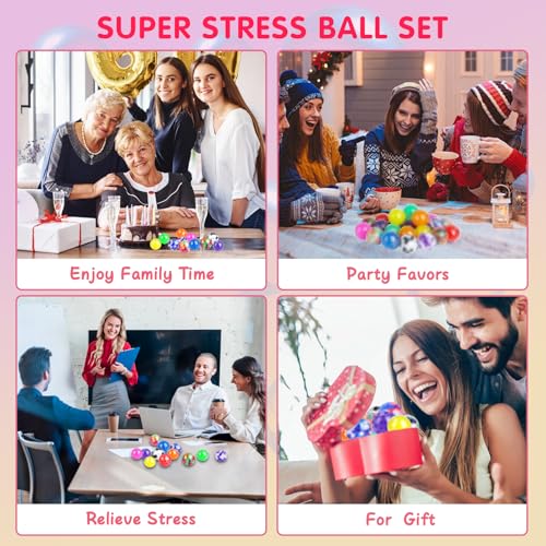 VISCOO 24 Pack Stress Balls, Squishy Ball, Squeeze Balls for Adults, Anti-Anxiety and Fidget Balls to Relax, Party Favors,...
