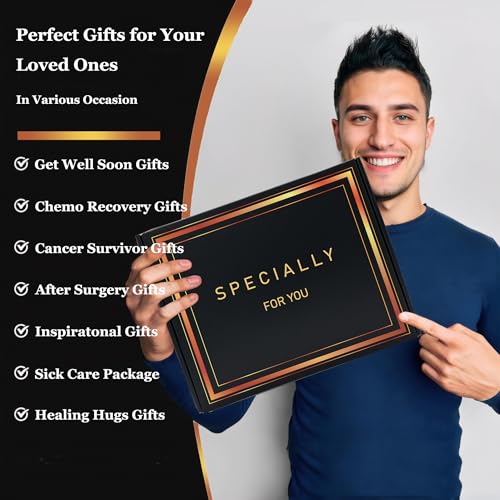 LUDUEIKSW Get Well Soon Gifts for Men After Surgery, Chemo Care Package Get Well Gift Basket for Sick Friends