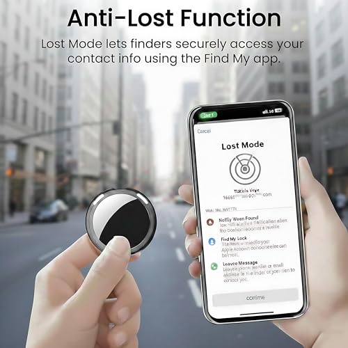 2 Pack Tracker Tag [Apple MFi Certified] Pair with Apple Find My (iOS Only) Air Bluetooth Smart Tag Key Finder Item Locato...