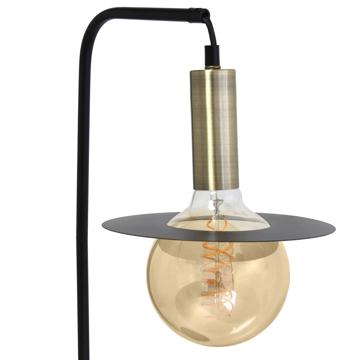 Simple Designs LT3341-BLK Table Lamp, Metal, Black, Modern Design