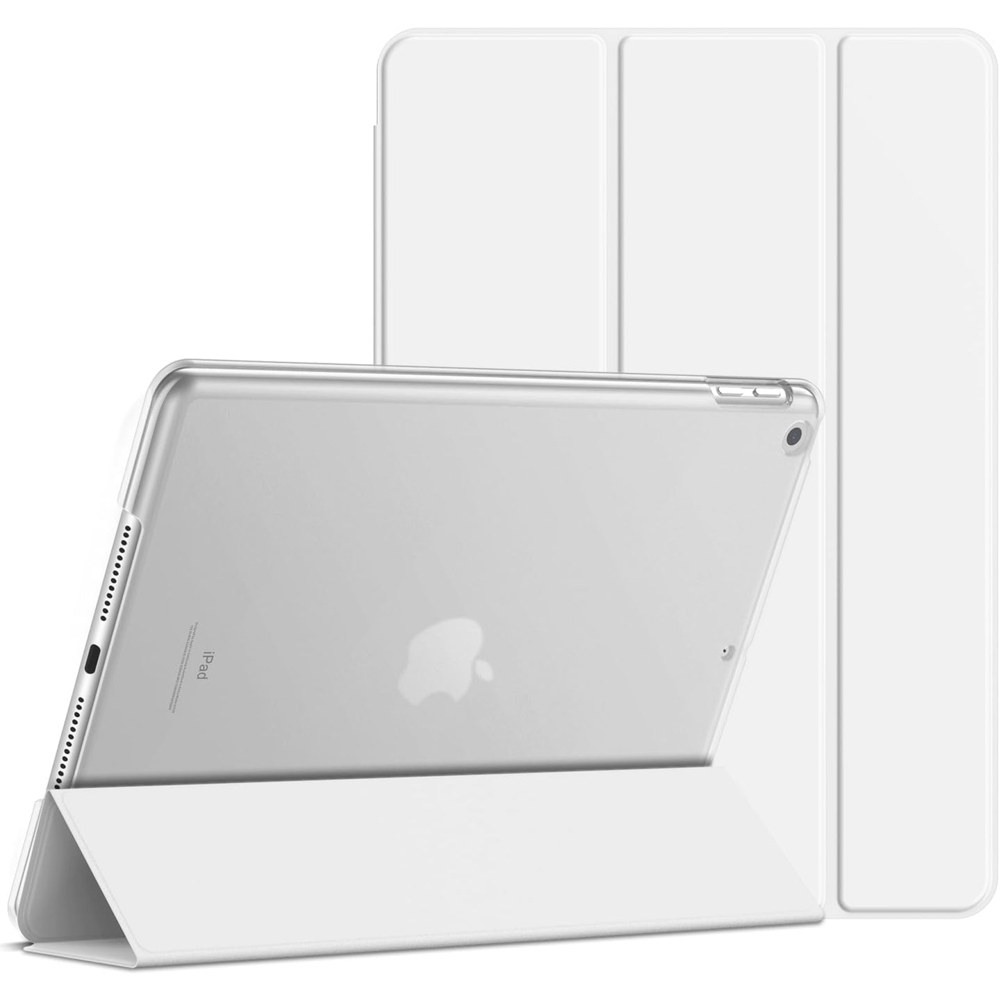 Jetech Case For Ipad 10.2-Inch (2021/2020/2019 Model, 9/8/7 Generation), Auto Wake/Sleep Cover (White)