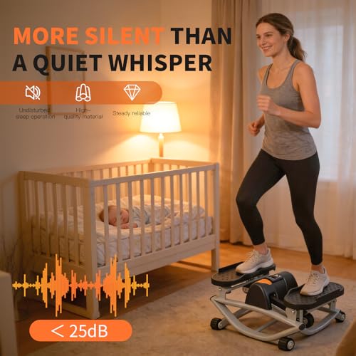 The Rocking Fitness Stepper for Exercise at Home Workout Steppers Side to Side Machine Step Rocker Lateral Rowing Leg Exer...
