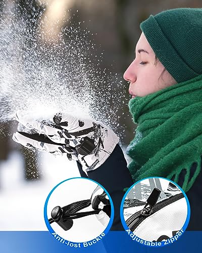 TOBEHIGHER Winter Ski Gloves - 5-Finger Waterproof Winter Gloves, Snowboarding Glove, Touchscreen Ski Glove Men