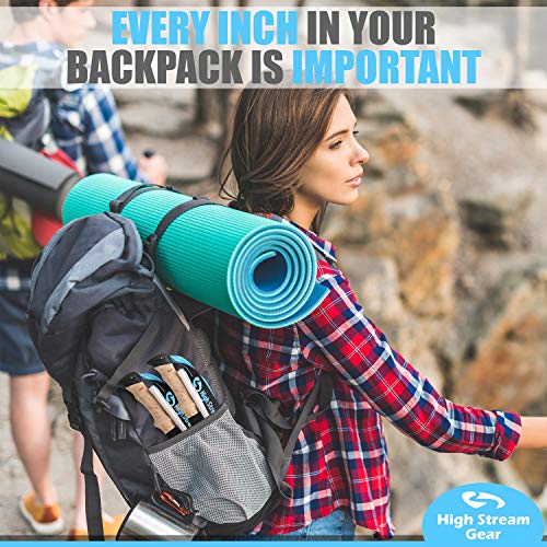 Walking Sticks for Men & Women - 14.5" Foldable Hiking Poles for Backpacking, Exercising and Traveling, Set of 2 Aluminum ...